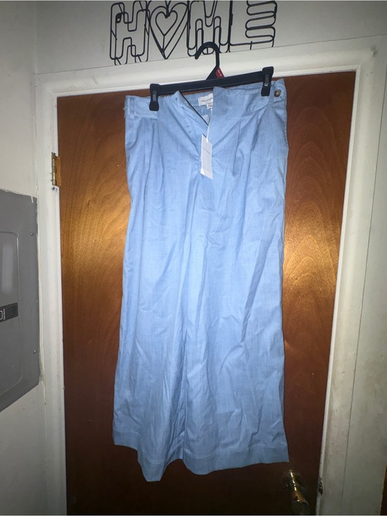 Free Assembly Pants - Women’s Wide Leg Light Blue Pants — High-Rise Comfort